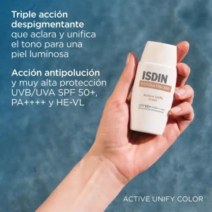 Protector Solar Facial Isdin Fotoultra 100 Active Unify Color SPF 50+