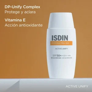 Protector Solar Facial Isdin Fotoultra 100 Active Unify SPF 50+