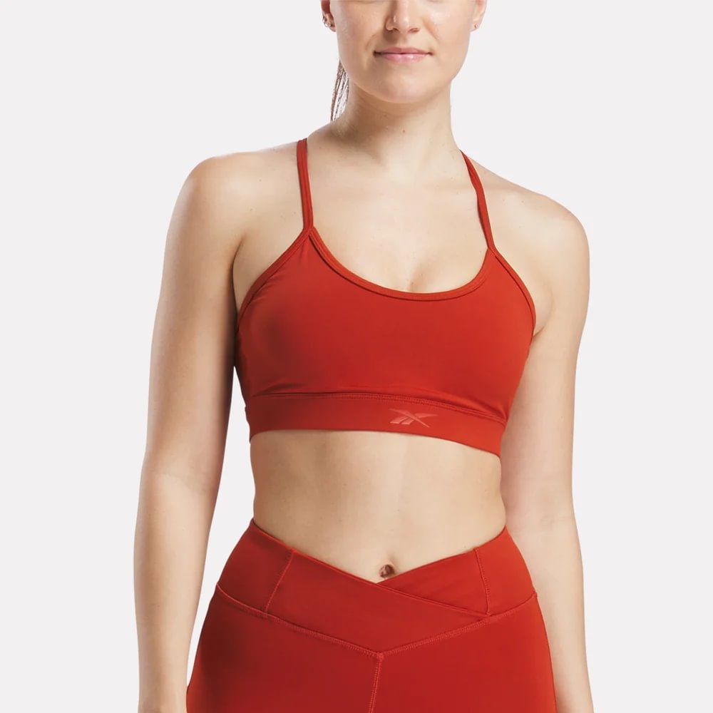 Top Deportivo Reebok Trainning Eliza Yoga Rojo