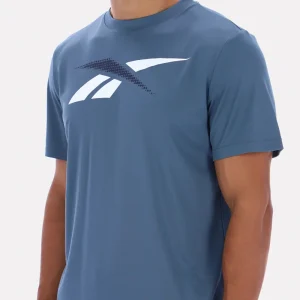 Camiseta Reebok Running SS Dotted Vector Tee Azul