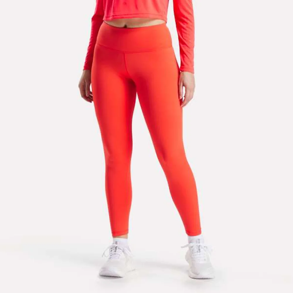 Licra Reebok Trainning Core High Rise Leggings Rojo