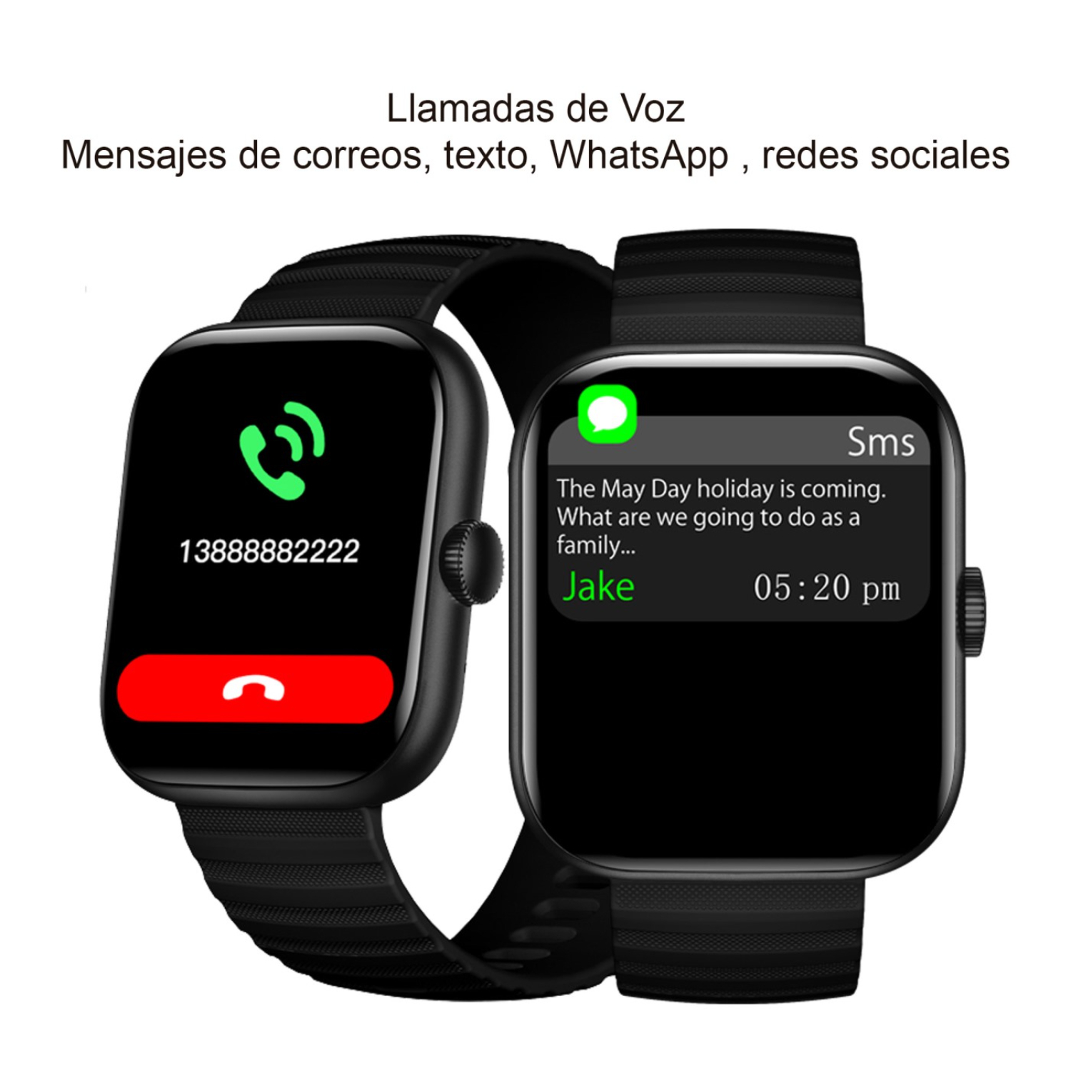 Reloj Inteligente Esenses Amoled 1.96" SW-34A Negro - Imagen 8
