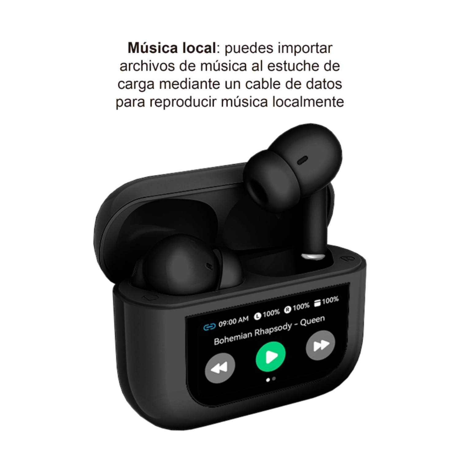Audífonos Inalámbricos Esenses TWS-2000 ANC + ENC Negros - Imagen 5