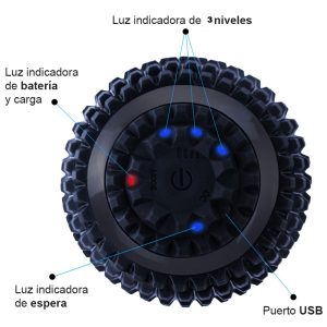 Pelota Masajeadora Teknofit con Vibración 3 Niveles