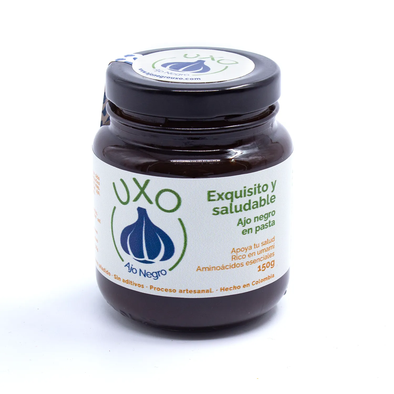 Pasta pura de Ajo Negro UXO (150g) 100% Natural, práctica y deliciosa - Imagen 2