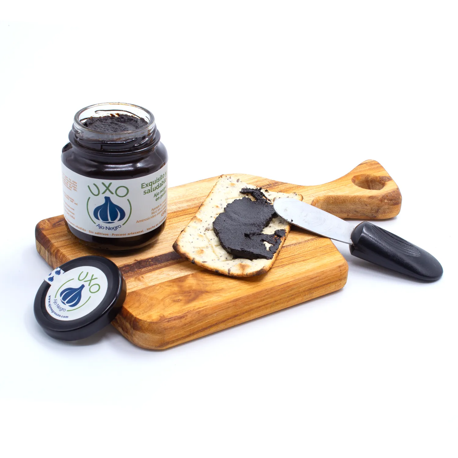 Pasta pura de Ajo Negro UXO (150g) 100% Natural, práctica y deliciosa - Imagen 3